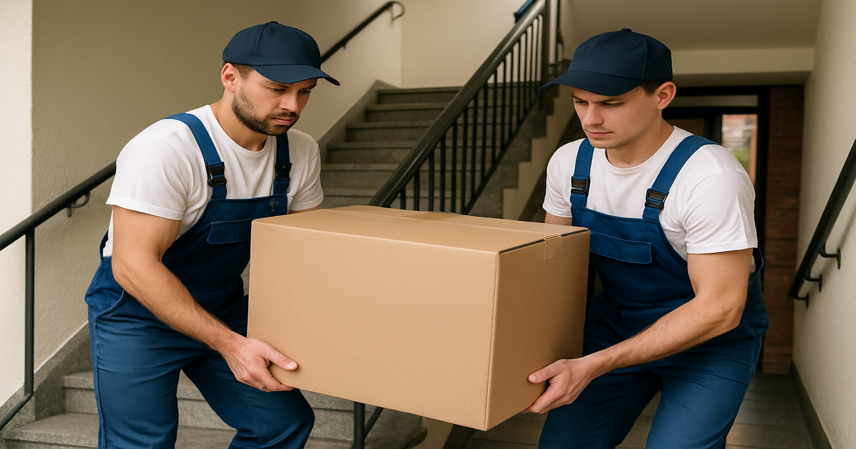 Professionelle Umzugshelfer in Bochum beim strukturierten Umzug